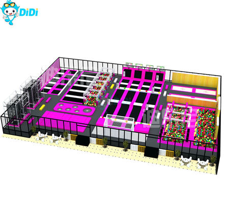 Good price Large Inside Trampoline Park With Obstacles For Kids Environmental Friendly online