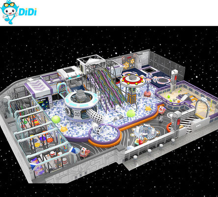 Good price CAD Drawing Space Themed Kids Soft Play Indoor Playground With Slides Equipment online