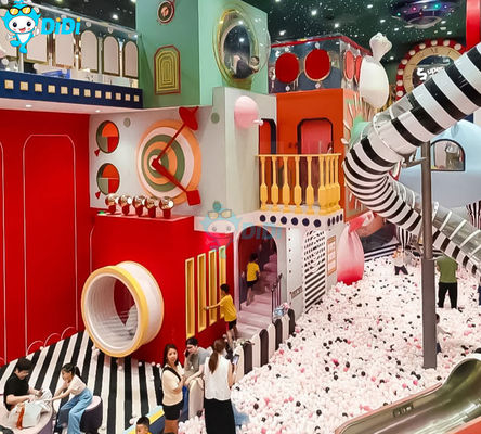 Good price Indoor Playground Kids Castle With Climbing Slide And Bubble Pool online
