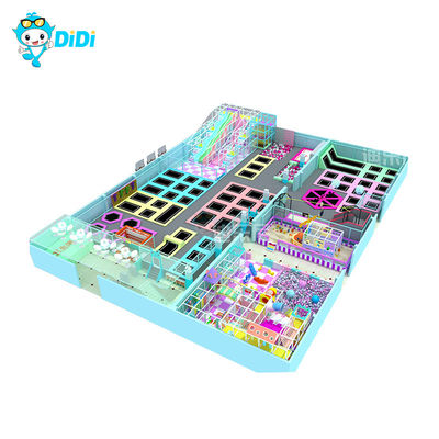 Good price High Capacity Indoor Trampoline Park with Safety Net and Stainless Steel Frame for Commercial Use online